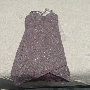 NWT purple glitter dress mini. Windsor size Medium.